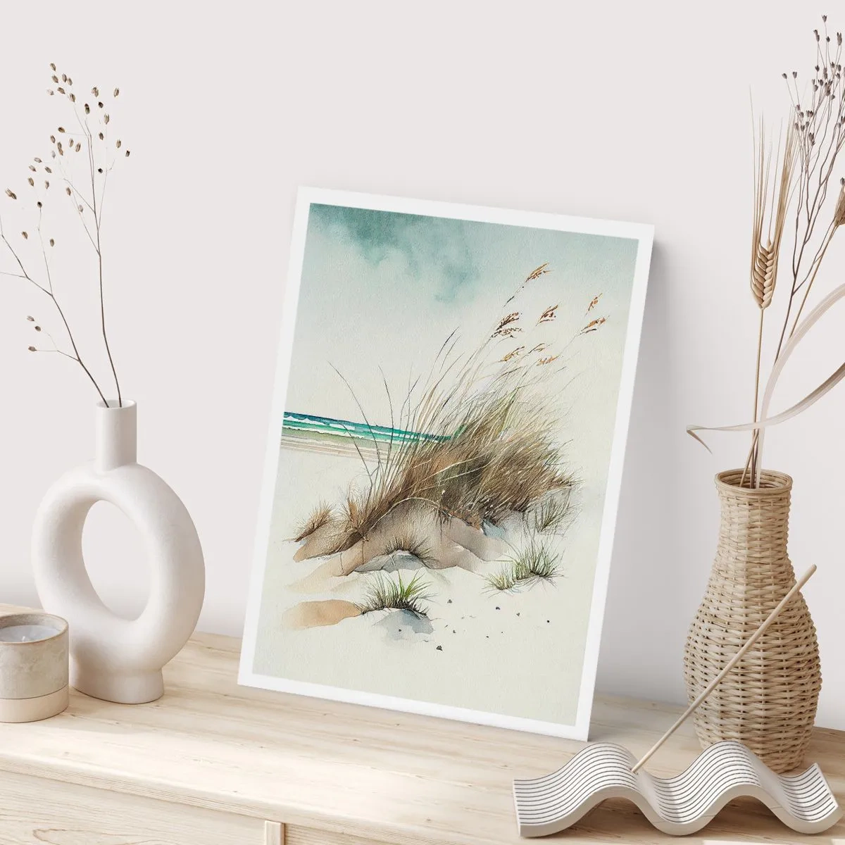 Poster - Bedekt met zand - 50x70 cm