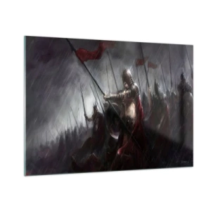 Schilderen op glas - Voorbijganger, vertel Sparta... - 100x70 cm