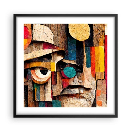 Poster in een zwarte lijst - Ik zie je… - 50x50 cm