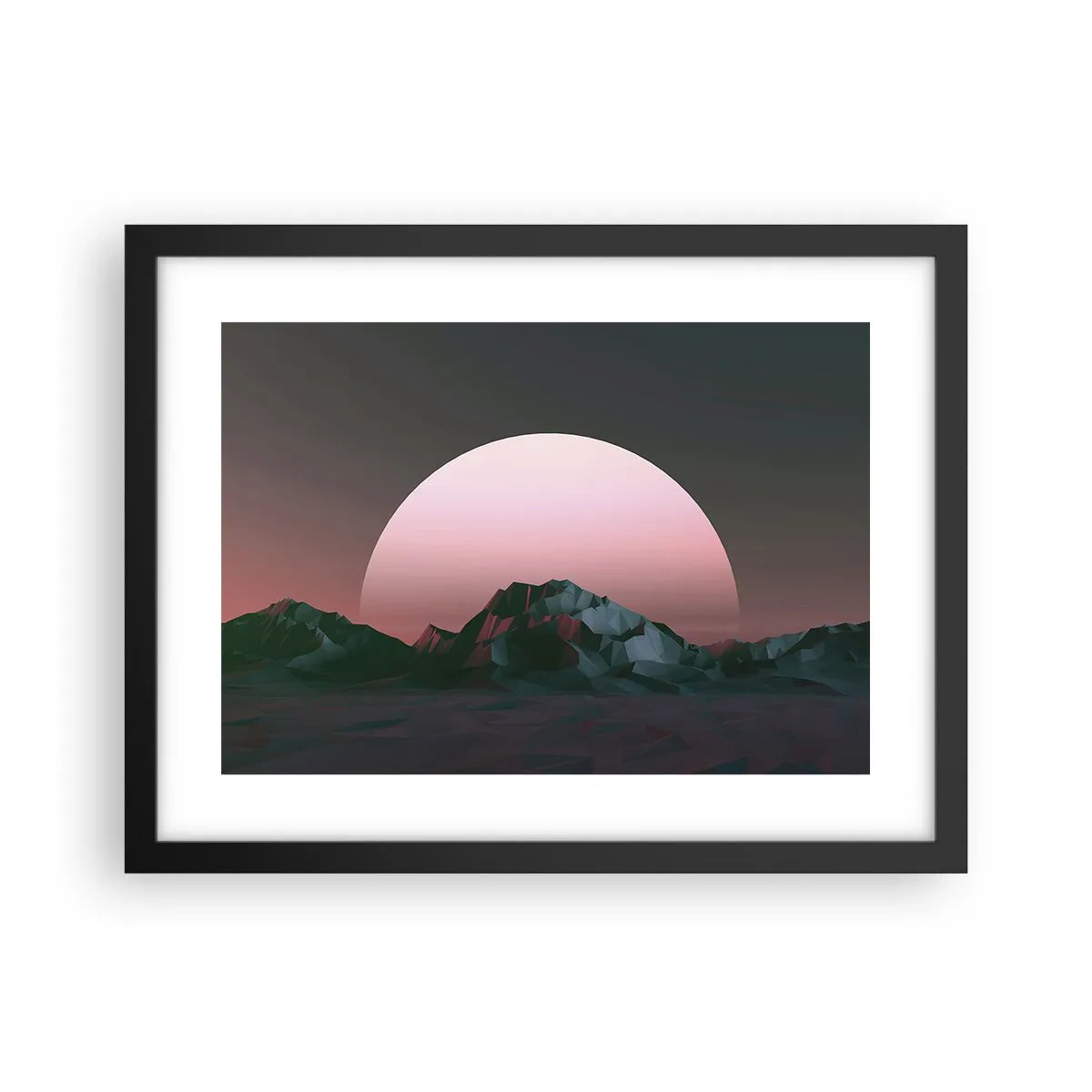 Poster in een zwarte lijst - In een naburig sterrenstelsel - 40x30 cm