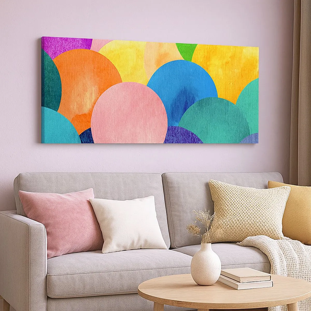 Schilderen op canvas - De oorspronkelijke volheid van het leven - 100x40 cm