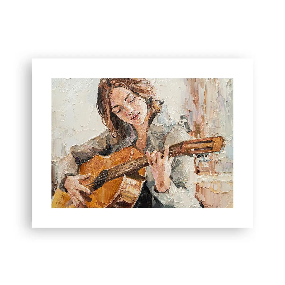 Poster - Concerto voor gitaar en een meisjeshart - 40x30 cm