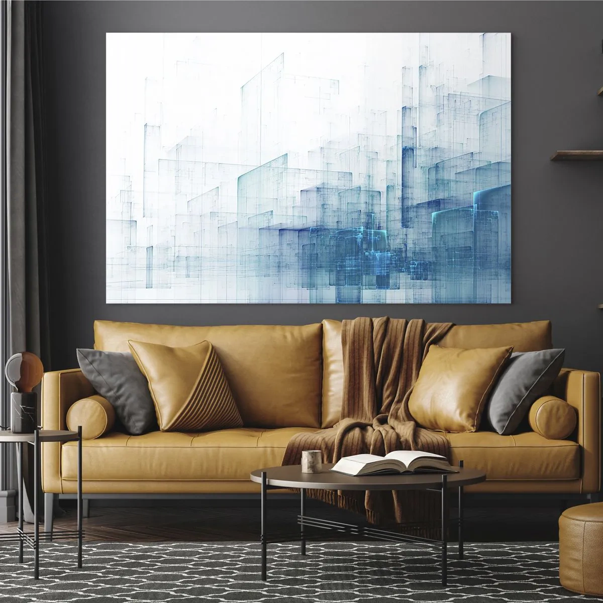 Schilderen op glas - Hoe ruimte geworden is - 100x70 cm