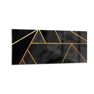 Schilderen op glas - Duisternis en glans - 100x40 cm