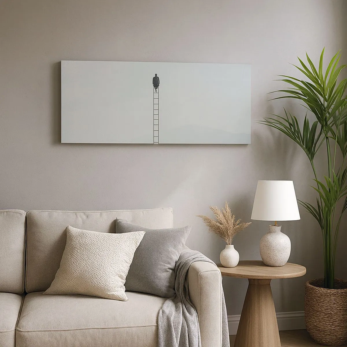 Schilderen op canvas - Stap verder op! - 100x40 cm