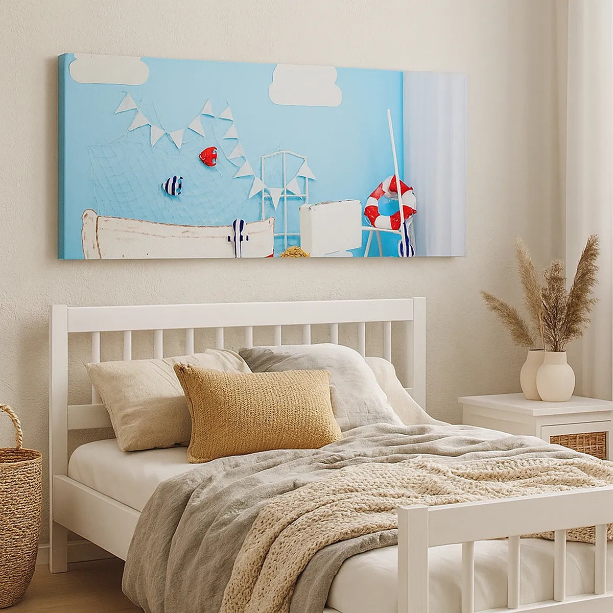 Schilderen op canvas - Het verlangen van een kind naar avontuur - 30x30 cm