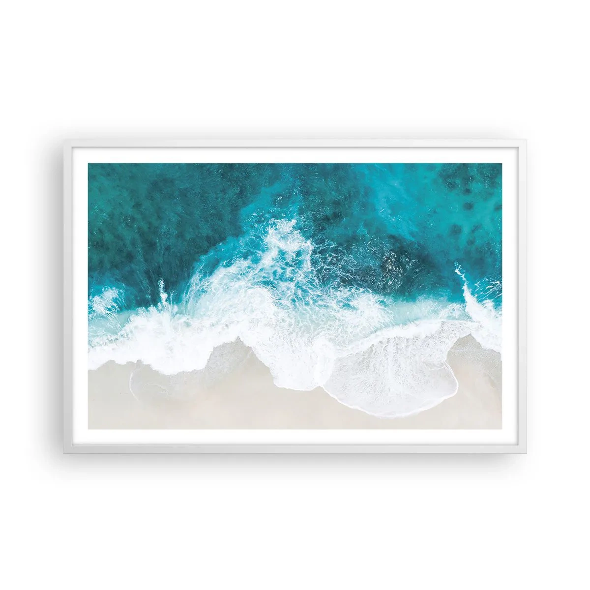 Poster in een witte lijst - Natuurlijke streling - 91x61 cm