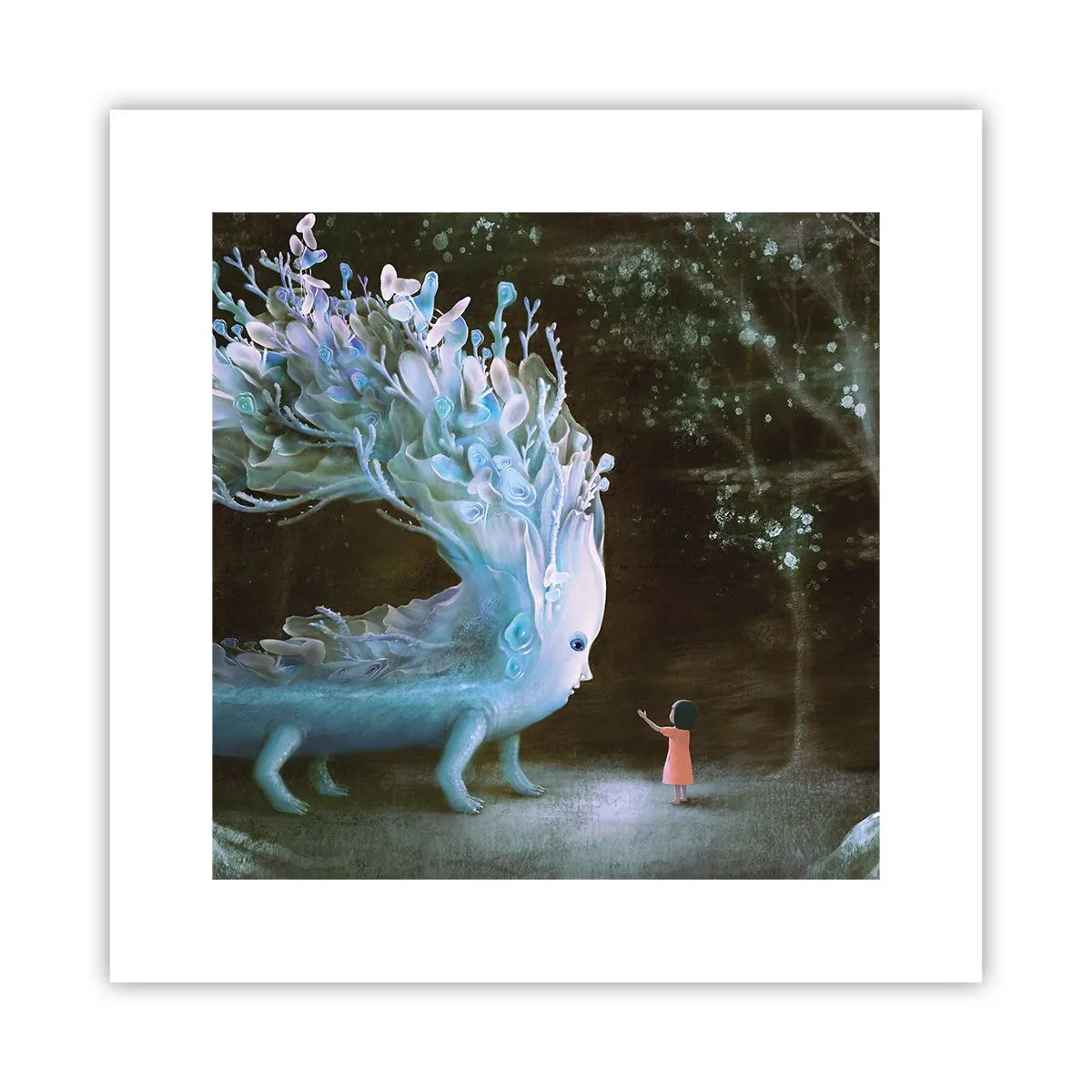 Poster - Fantastische ontmoeting - 30x30 cm