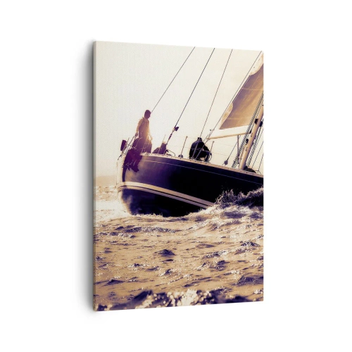 Schilderen op canvas - Zeil, matroos - 50x70 cm