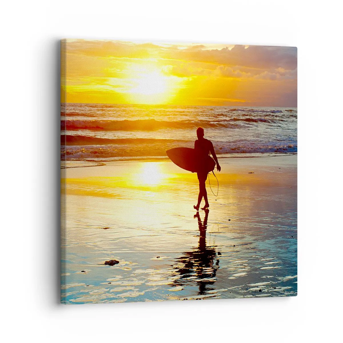 Schilderen op canvas - De terugkeer van de krijger - 30x30 cm