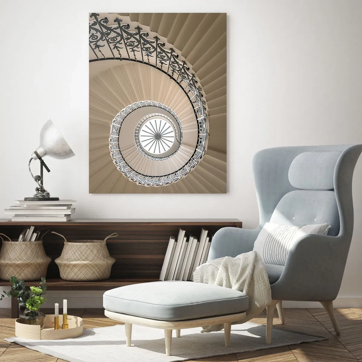 Schilderen op glas - Binnenin de schaal - 50x70 cm