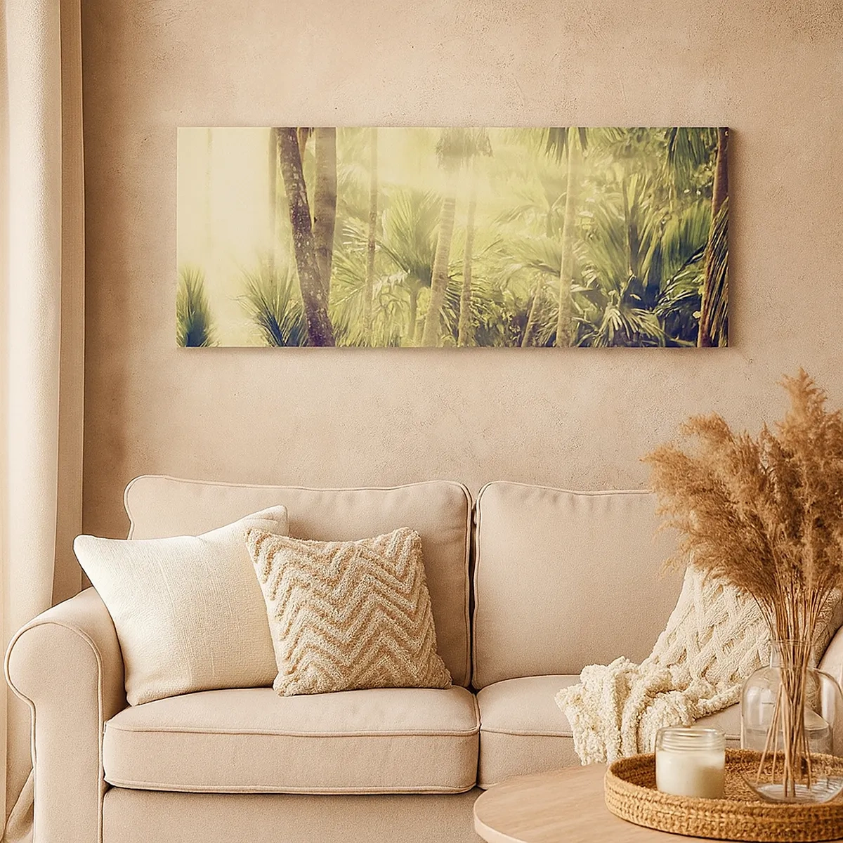 Schilderen op canvas - In groene hitte - 30x30 cm