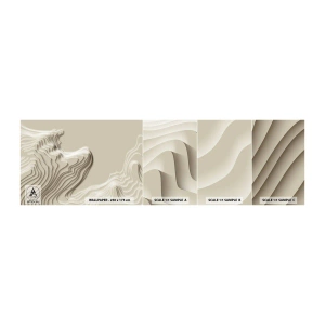 Fotobehang Monster Zelfklevend Deluxe Sticker - Kunst topografie - Abstractie, Deel, 3D - 100x30 cm