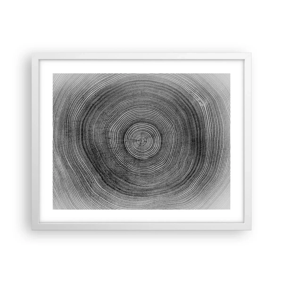 Poster in een witte lijst - Teken van de tijden - 50x40 cm