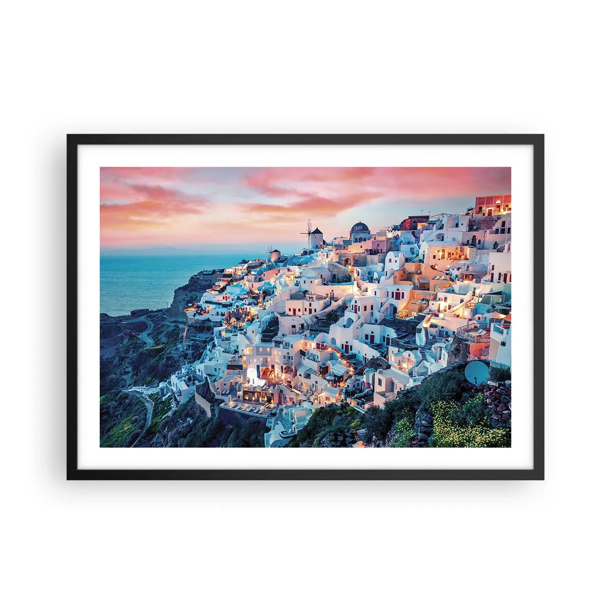 Poster in een zwarte lijst - Je geweldige Griekse vakantie - 70x50 cm
