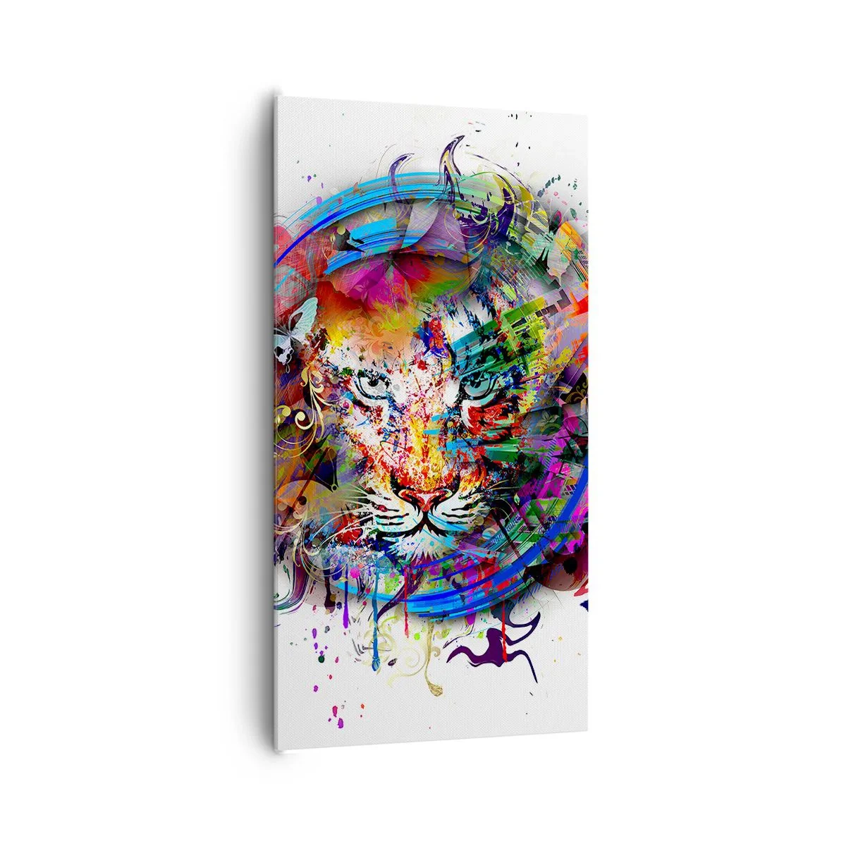 Schilderen op canvas - Het schuilt achter een regenboogsluier - 65x120 cm