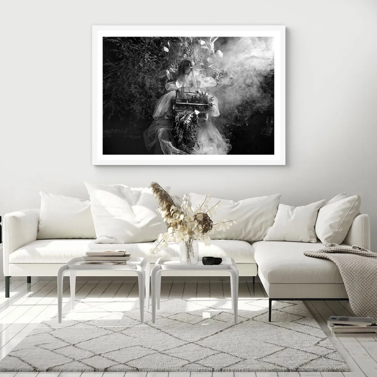 Poster in een witte lijst - Moeder zelf - Natuur - 40x30 cm