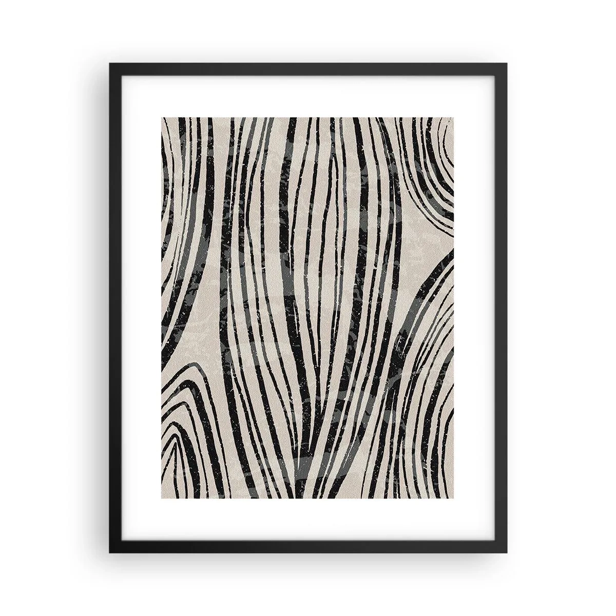 Poster in een zwarte lijst - Lijnoverstromingsvlakte - 40x50 cm