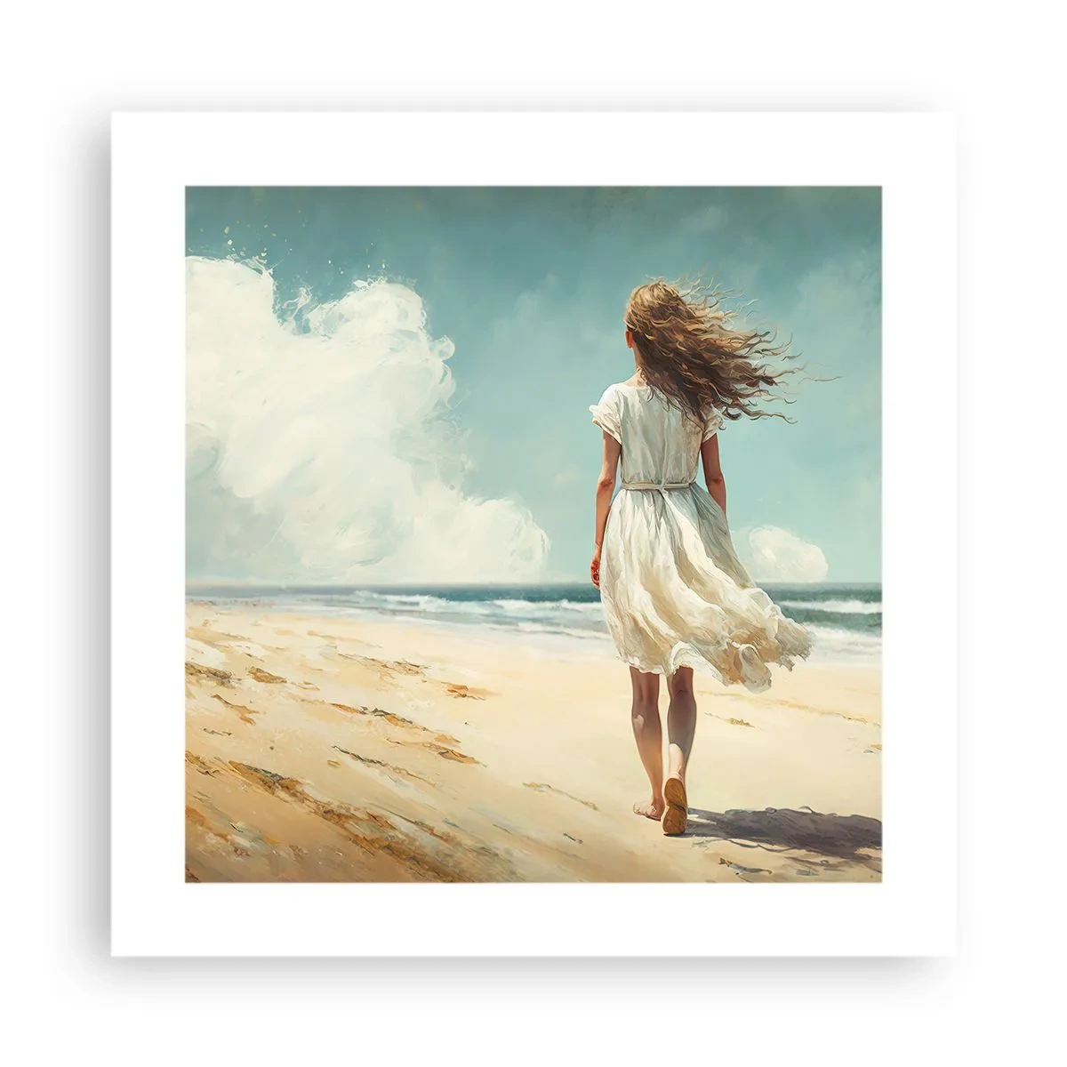 Poster - Om de zon en de wind te ontmoeten - 40x40 cm