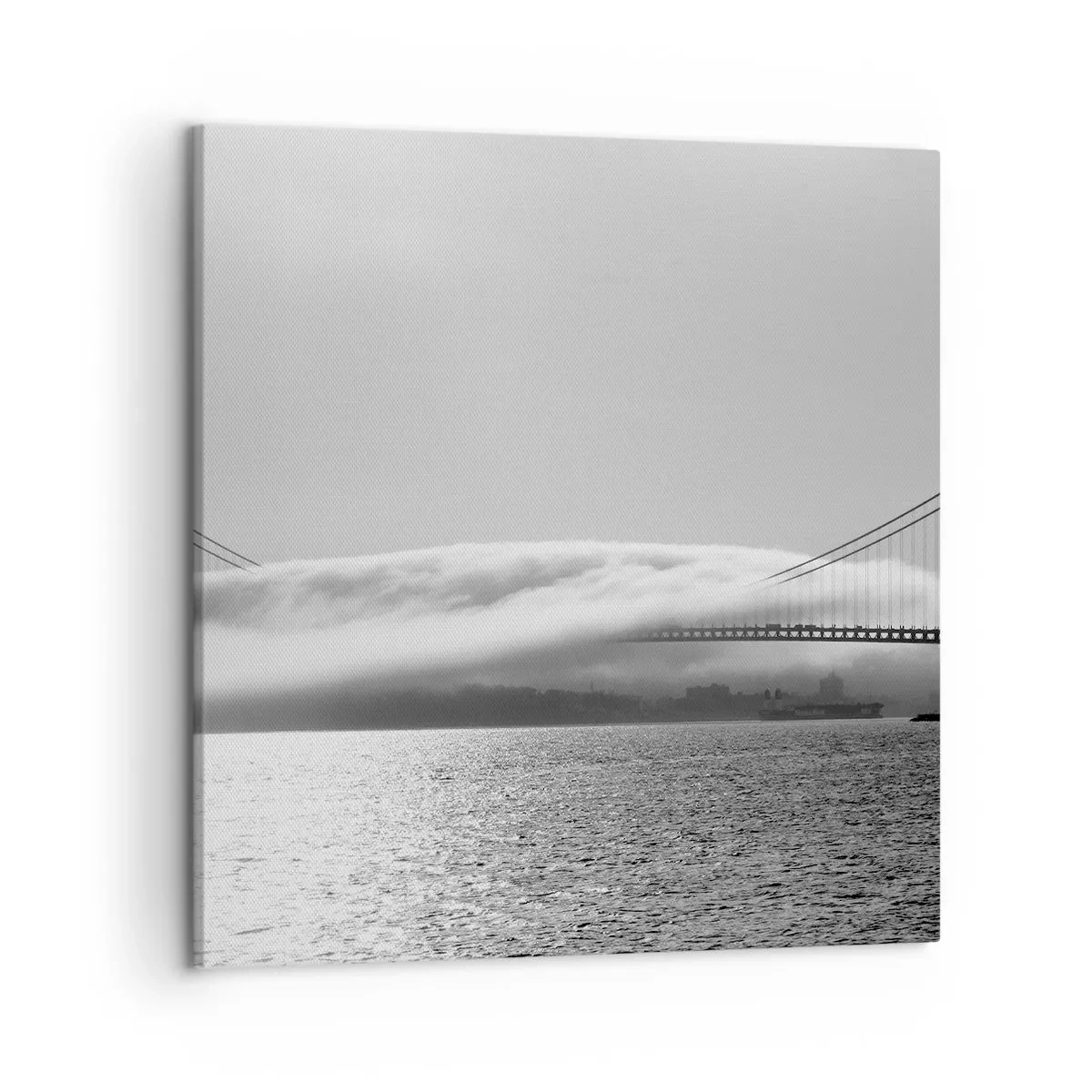 Schilderen op canvas - Vaar door de Golden Gates - 50x50 cm