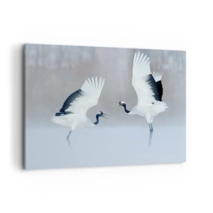 Schilderen op canvas - Dans in de mist - 100x70 cm