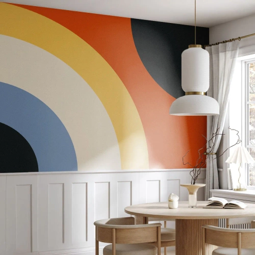 Fotobehang Standard Eco - Naar mezelf toe - Abstractie, Deel, Moderne kunst - 400x280 cm