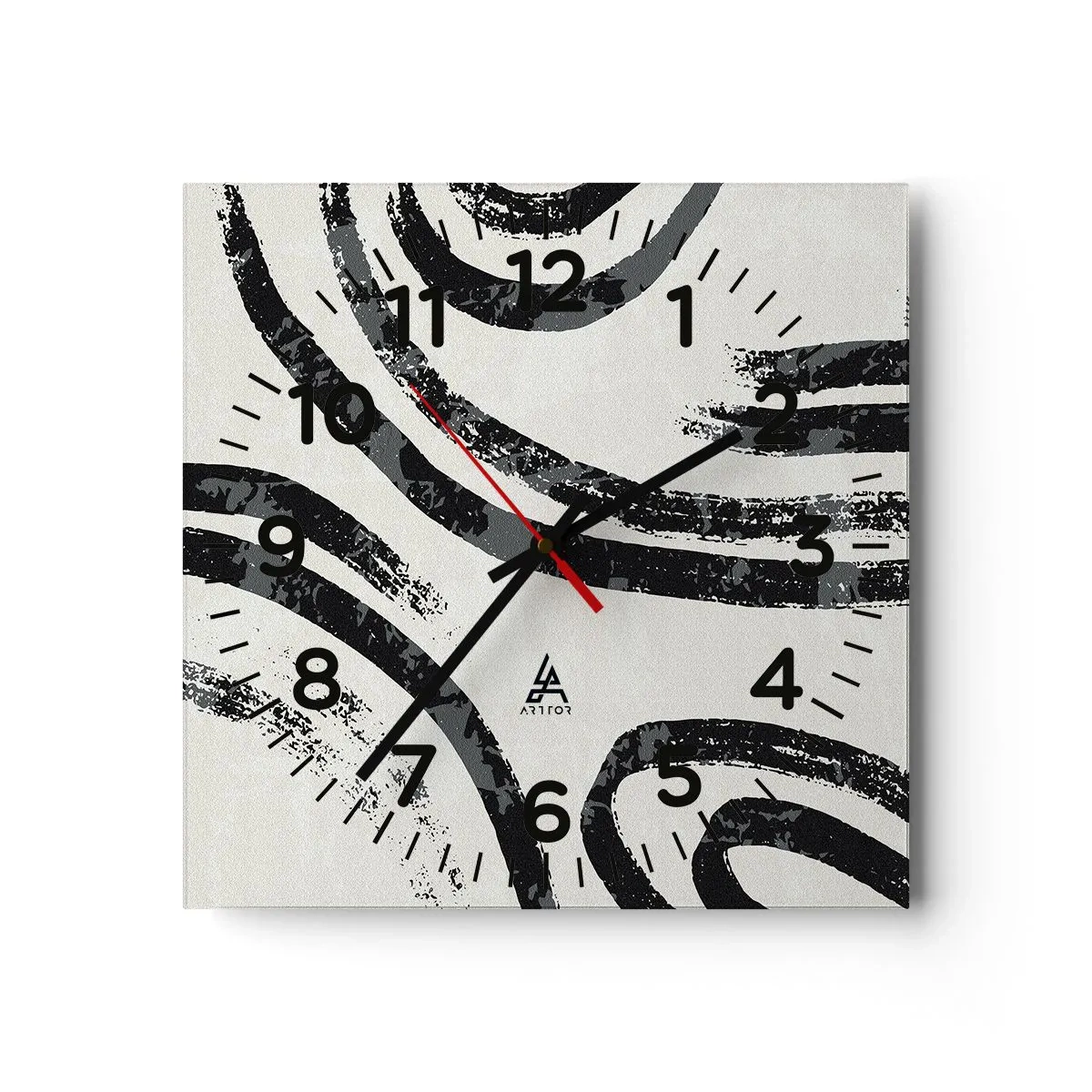 Wandklok - Klok - Half gestopt - 30x30 cm