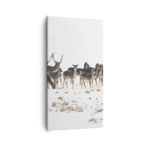 Schilderen op canvas - De kerst komt eraan? - 55x100 cm