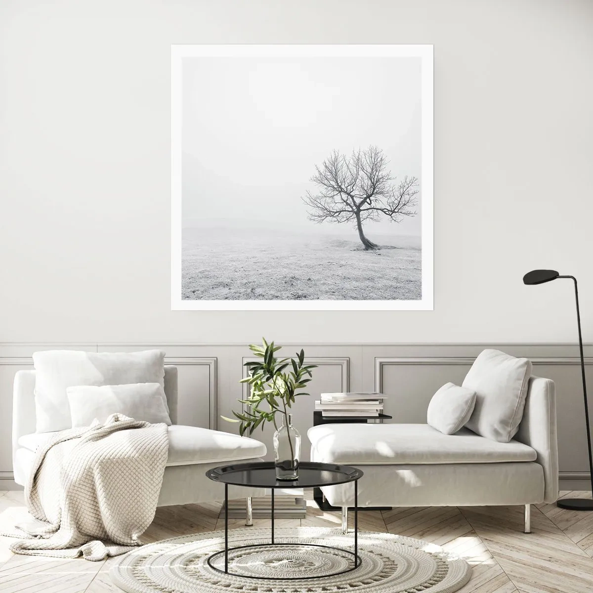 Poster - Tegen het niets - 60x60 cm