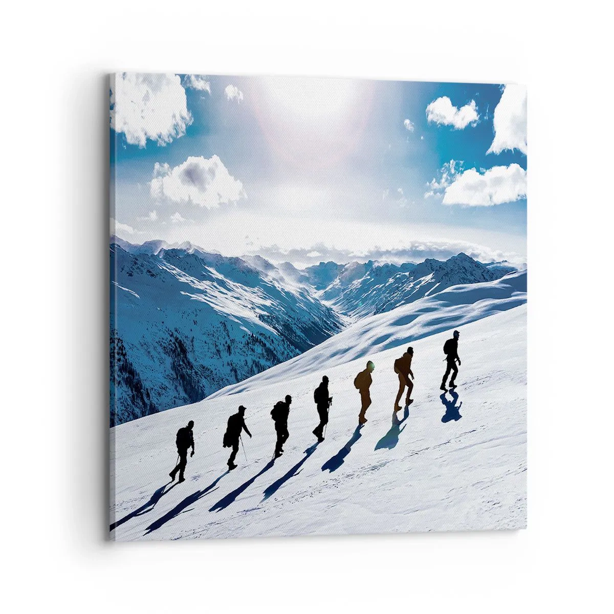 Schilderen op canvas - Het team van de veroveraars - 70x70 cm