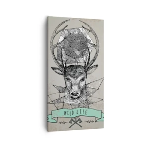 Schilderen op canvas - Sint Hubertus visie - 55x100 cm