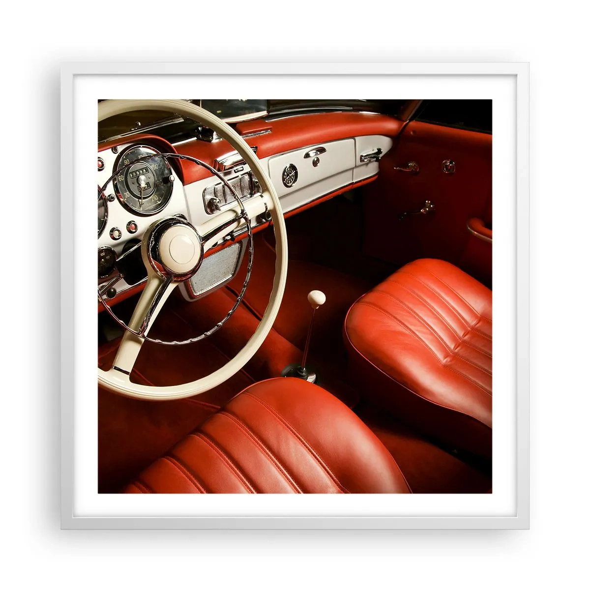 Poster in een witte lijst - Vintage luxe - 60x60 cm