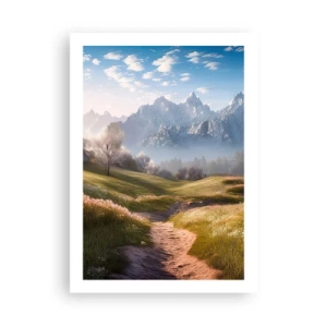 Poster - Idyllische vallei - 50x70 cm
