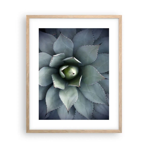 Een poster in een licht eiken lijst - Het trekt aan en waarschuwt - 40x50 cm