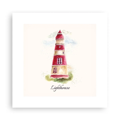 Poster - Er is altijd goed weer in de buurt - 30x30 cm