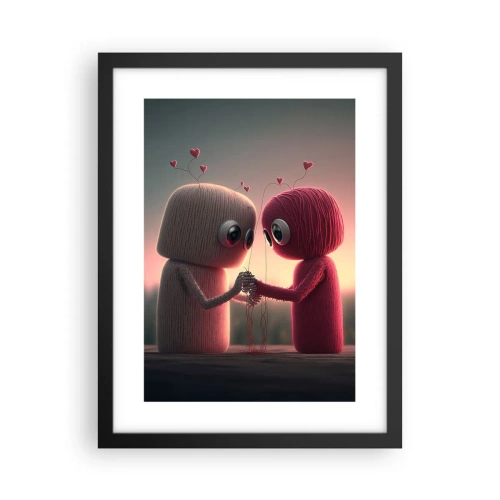 Poster in een zwarte lijst - Iedereen mag liefhebben - 30x40 cm