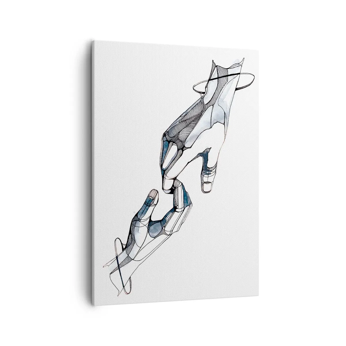 Schilderen op canvas - Een goed gebaar - 50x70 cm