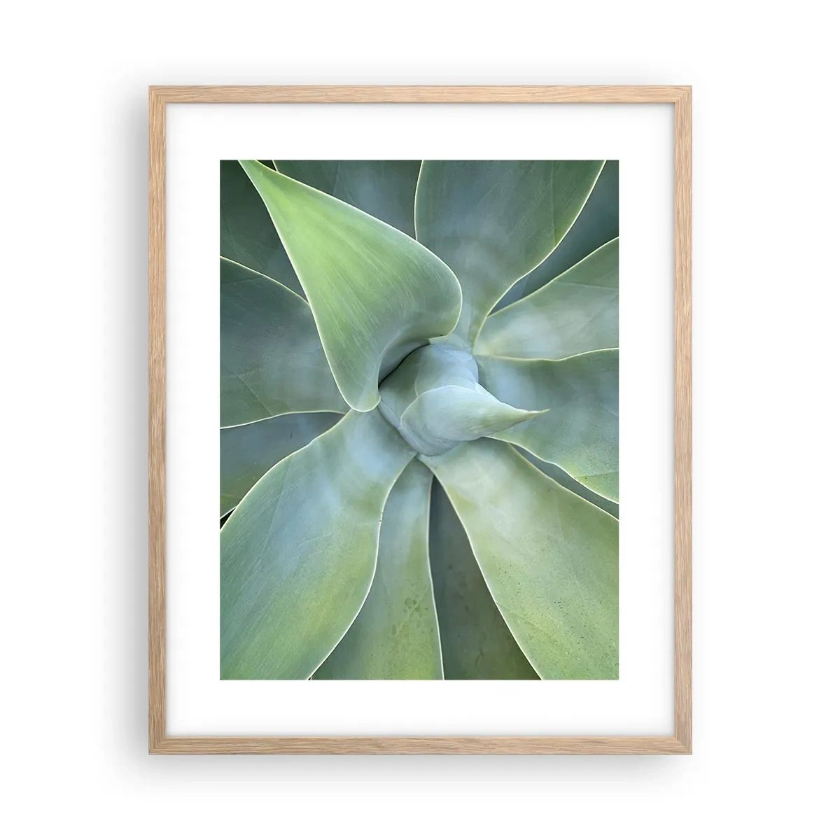 Een poster in een licht eiken lijst - De geboorte van groen - 40x50 cm