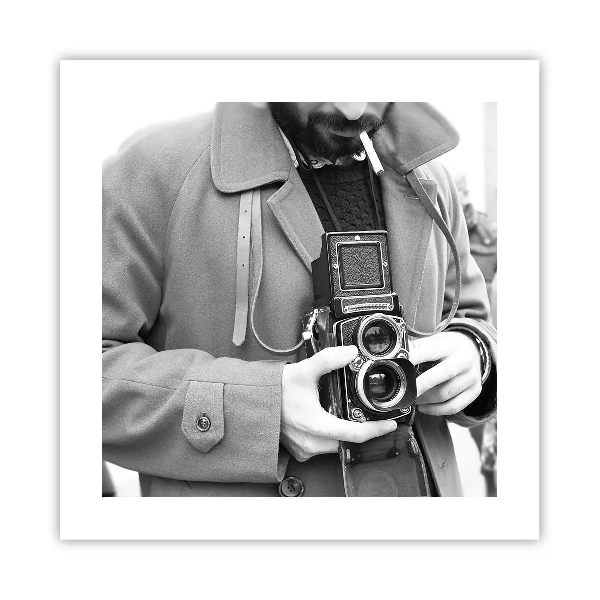 Poster - Retro stijl - 40x40 cm