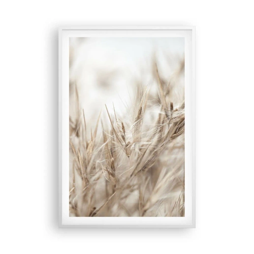 Poster in een witte lijst - Weide en wind - 61x91 cm