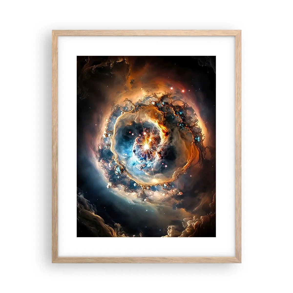 Een poster in een licht eiken lijst - Begin - 40x50 cm