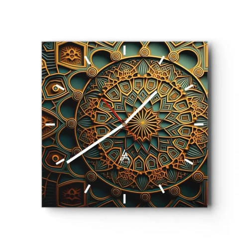 Wandklok - Klok - In Arabische sfeer - 30x30 cm
