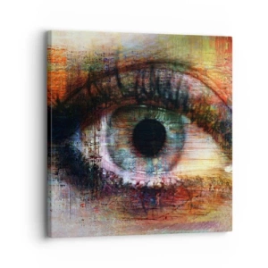 Schilderen op canvas - Je kunt in de ziel kijken - 30x30 cm