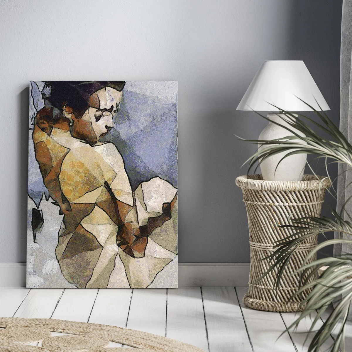 Schilderen op canvas - In de geest van het kubisme - 70x100 cm