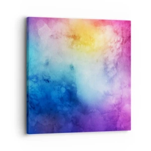 Schilderen op canvas - Bijna in de wolken - 30x30 cm