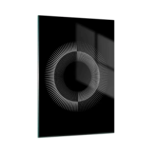 Schilderen op glas - Zwarte zon - 50x70 cm