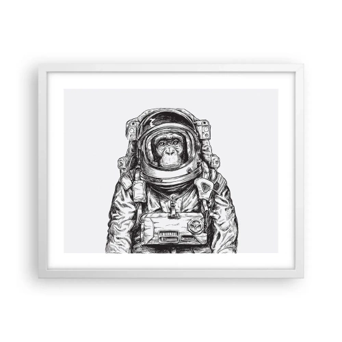 Poster in een witte lijst - Alternatieve evolutie - 50x40 cm