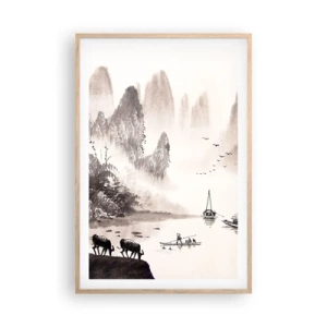 Een poster in een licht eiken lijst - Het exotische alledaagse leven van het Oosten - 61x91 cm