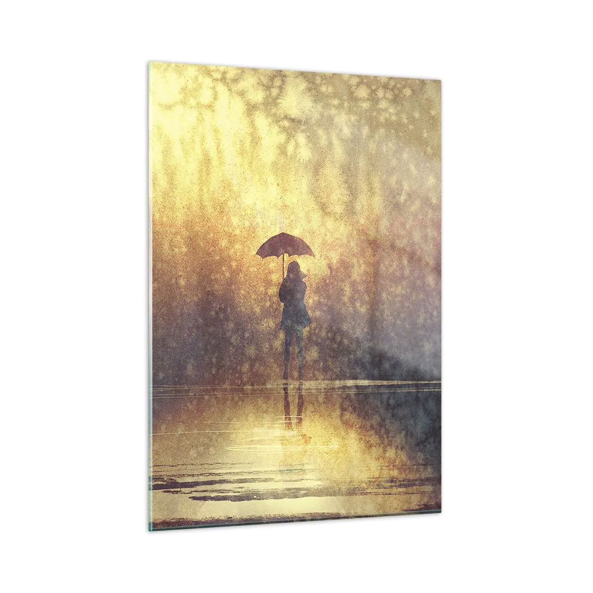 Schilderen op glas - Ik voel dat iemand naar me kijkt - 50x70 cm