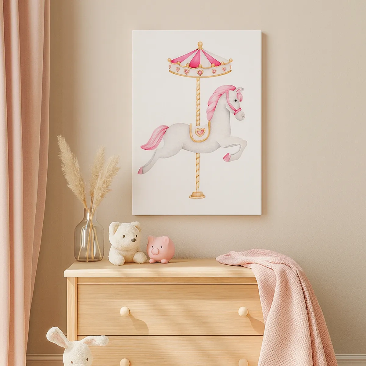 Schilderen op canvas - Hij raakte de grond rennend - 50x70 cm